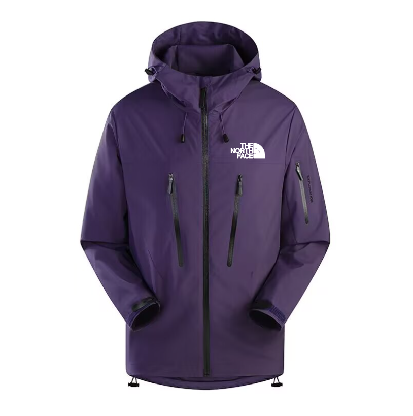 2025 The North Face Light Blue Long Waterproof Jacket