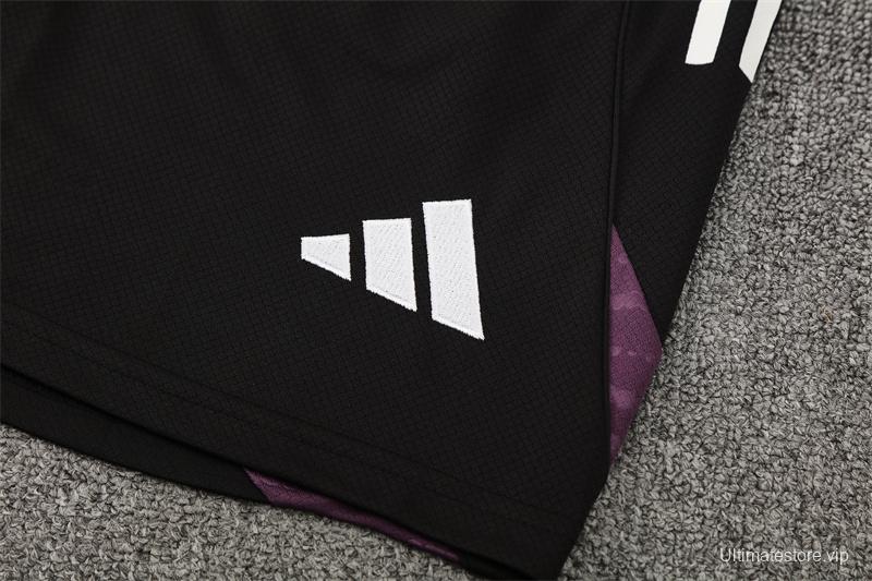 25/26 Manchester United White Purple Short Sleeve+Soccer Shorts