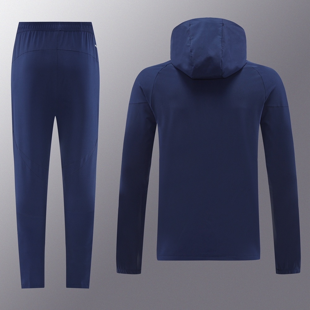 25/26 Adidas Navy Hoodie Full Zipper Jacket + Long Pants