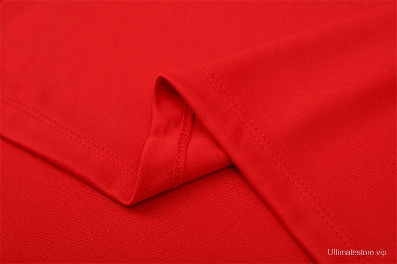 Retro 04/05 AC Milan Red Half Zipper Jacket