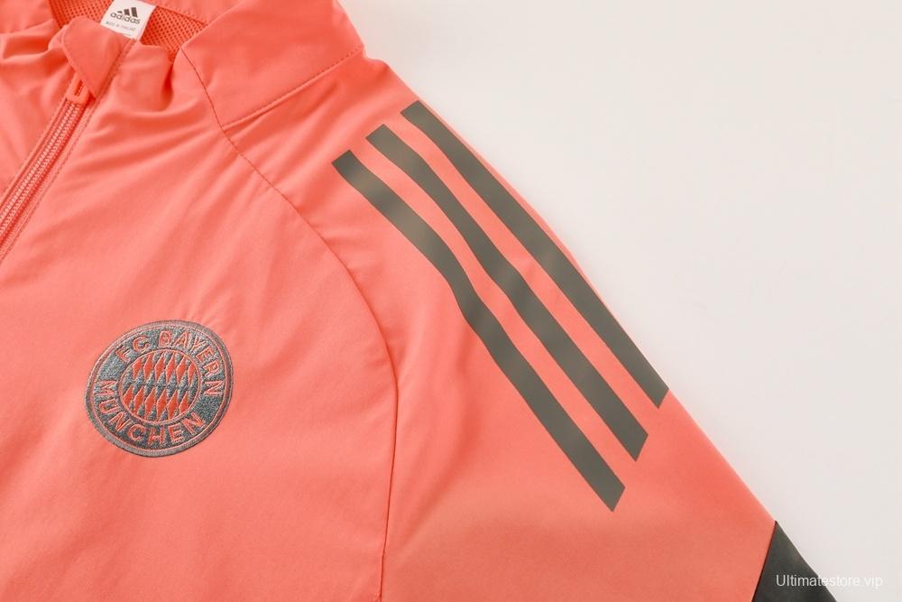 25/26 Bayern Munich Orange S-3XL Half Zipper Jacket+Long Pants