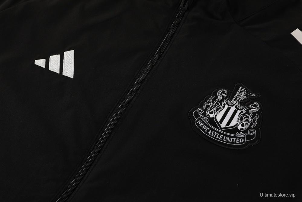 25/26 Newcastle United Black S-3XL Half Zipper Jacket+Long Pants