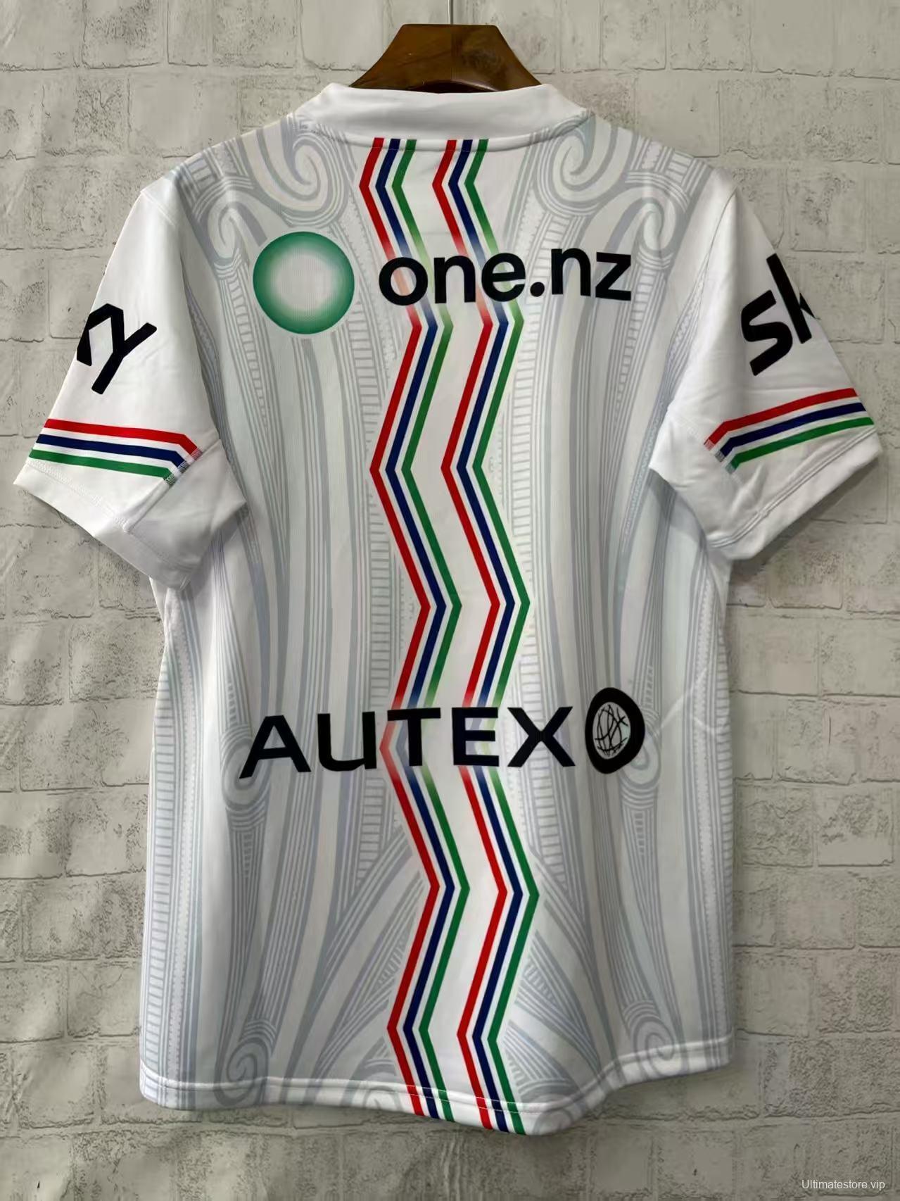 25/26 New Zealand Warriors White with Māori Heritage Jersey