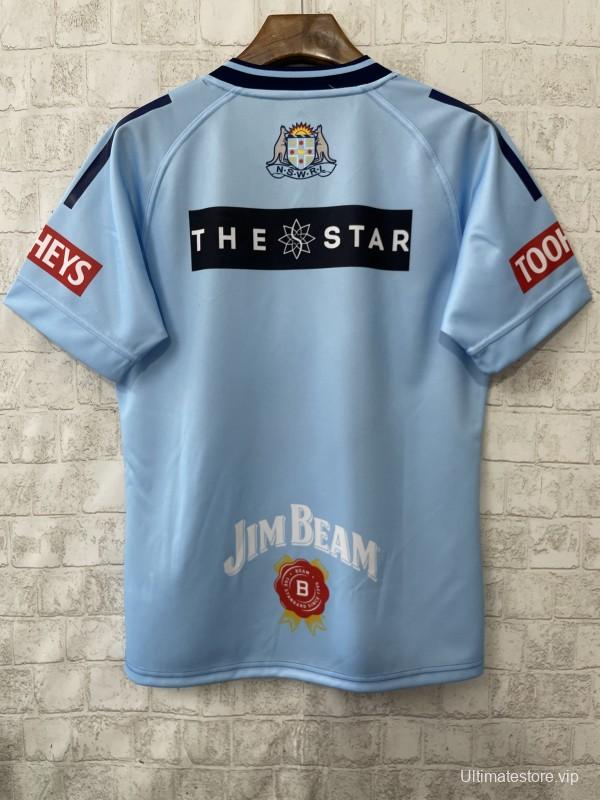 2026 NSW Blues Sky Blue to Navy Blue Gradient with Diamond Pattern Jersey