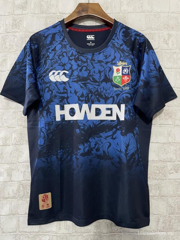 2025 British & Irish Lions Navy with Blue Pattern Jersey