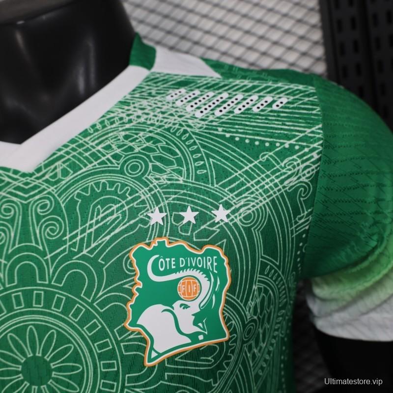 2026 Player Version Ivory Coast Special Edition Green Jersey