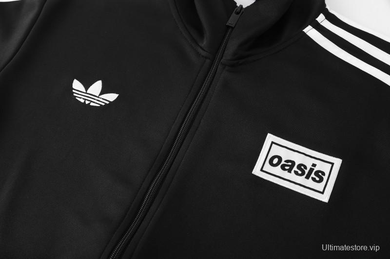 2026 Adidas Black Full Zipper Jacket + Long Pants