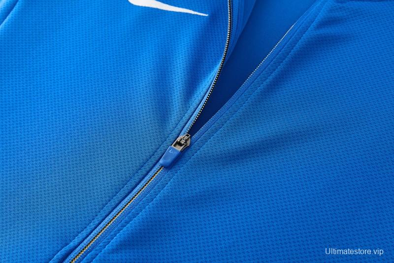 2026 NIKE Blue Full Zipper Jacket + Long Pants