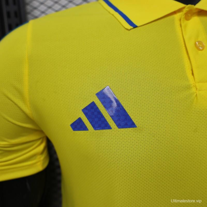 Player Version 2026 Colombia Yellow POLO Jersey