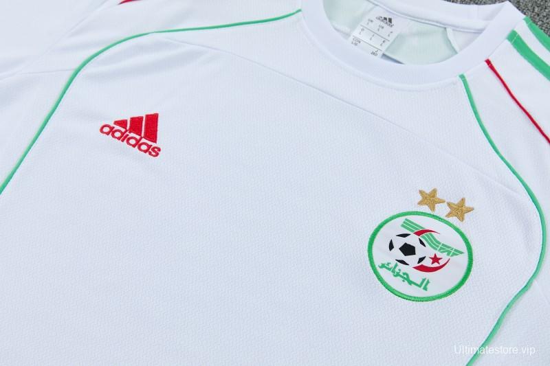 26/27 Algeria White  Short Sleeve+Soccer Shorts