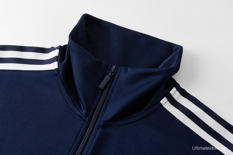 2026 Adidas Navy Blue Full Zipper Jacket + Long Pants
