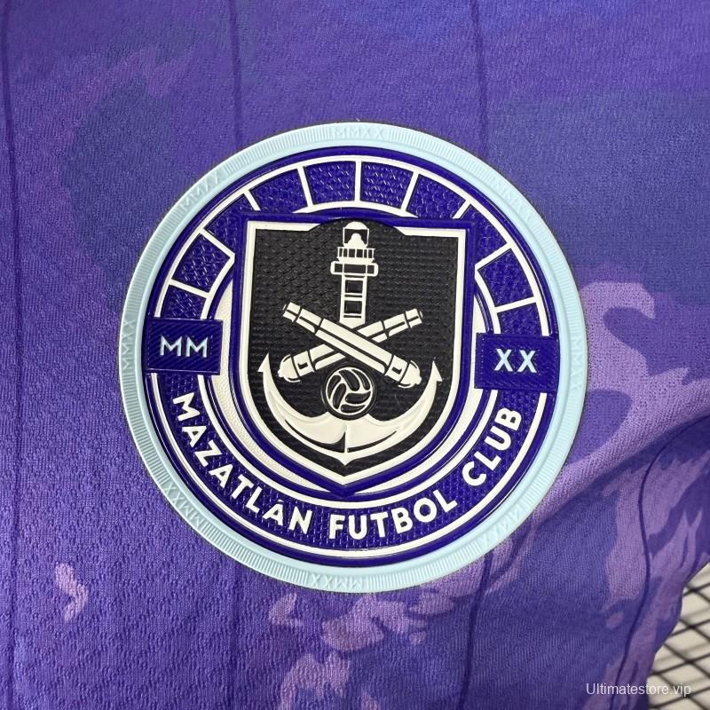 Player Version 25/26 Mazatlán FC Purple with Marble Wash Texture Jersey