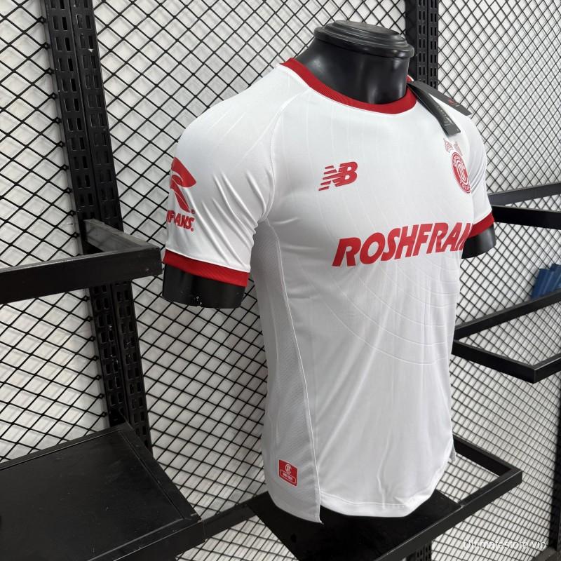 Player Version 26/27 Deportivo Toluca FC New Balance Away White Red Jersey