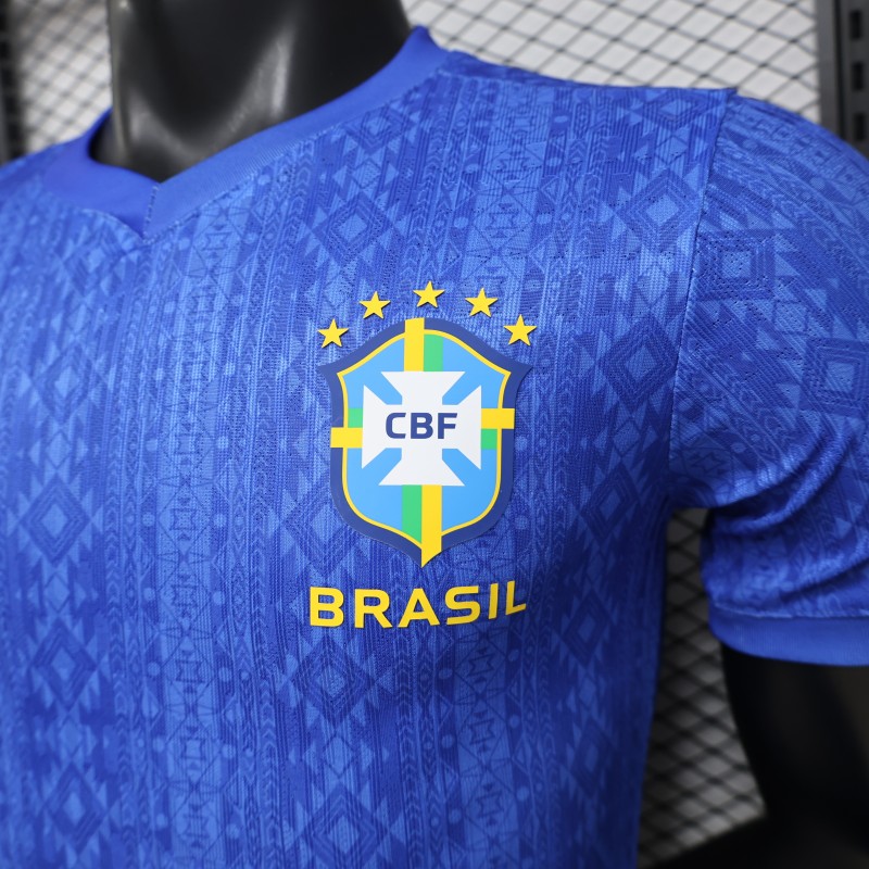 Player Version 2026 Brazil Away Blue Special Edition Jersey
