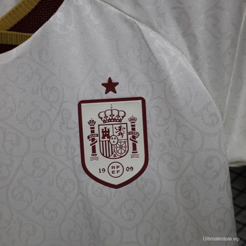 Player Version Womens  26/27  Spain White Away Jersey