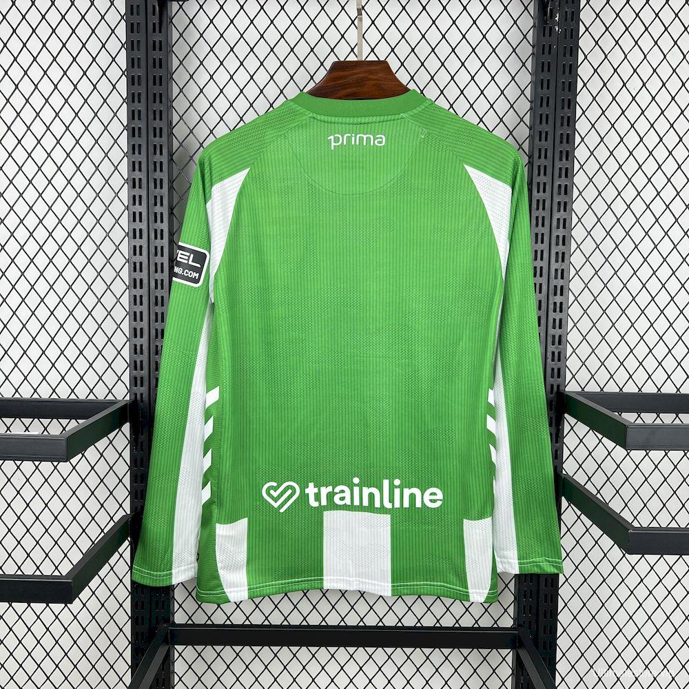 2025/26 Mens Real Betis Home Long Sleeve Jersey