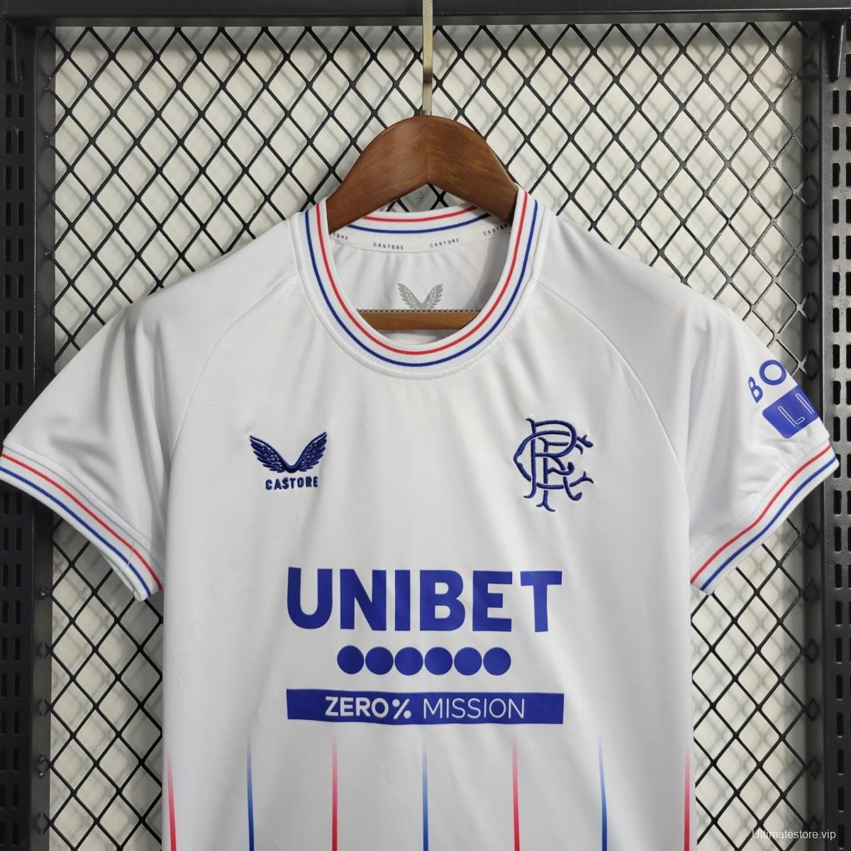 23/24 Kids Glasgow Rangers Away Set