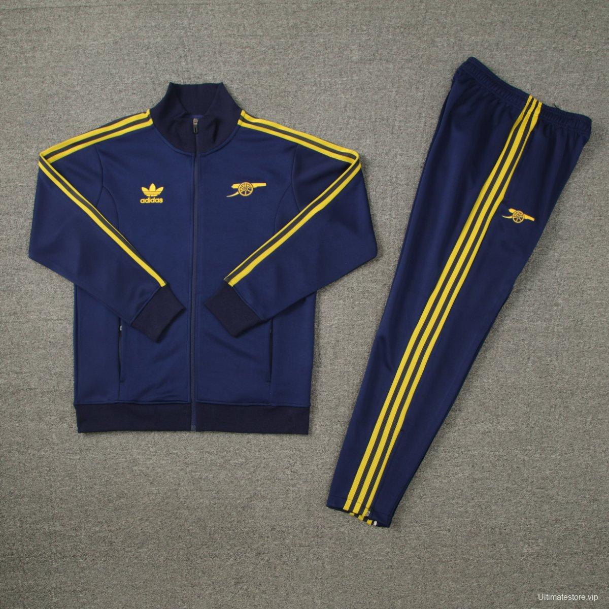 23/24 Arsenal Navy Full Zipper Jacket +Long Pants