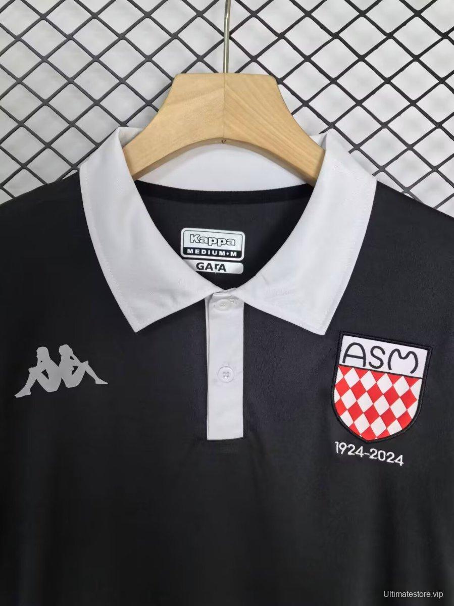 24/25 AS Monaco Black 100th Anniversary Special Jersey