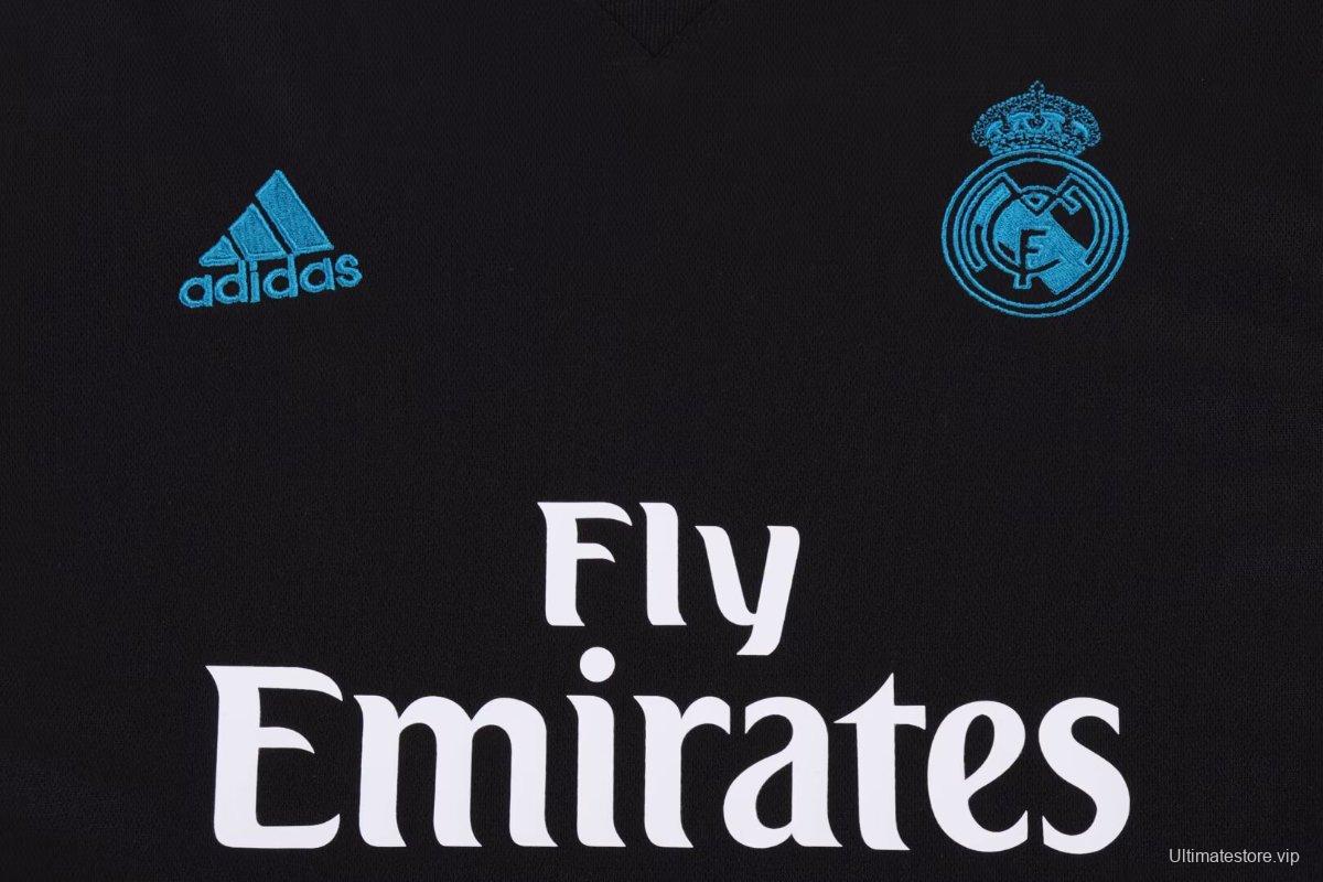 Retro Kids 17/18 Real Madrid Away Black Jersey