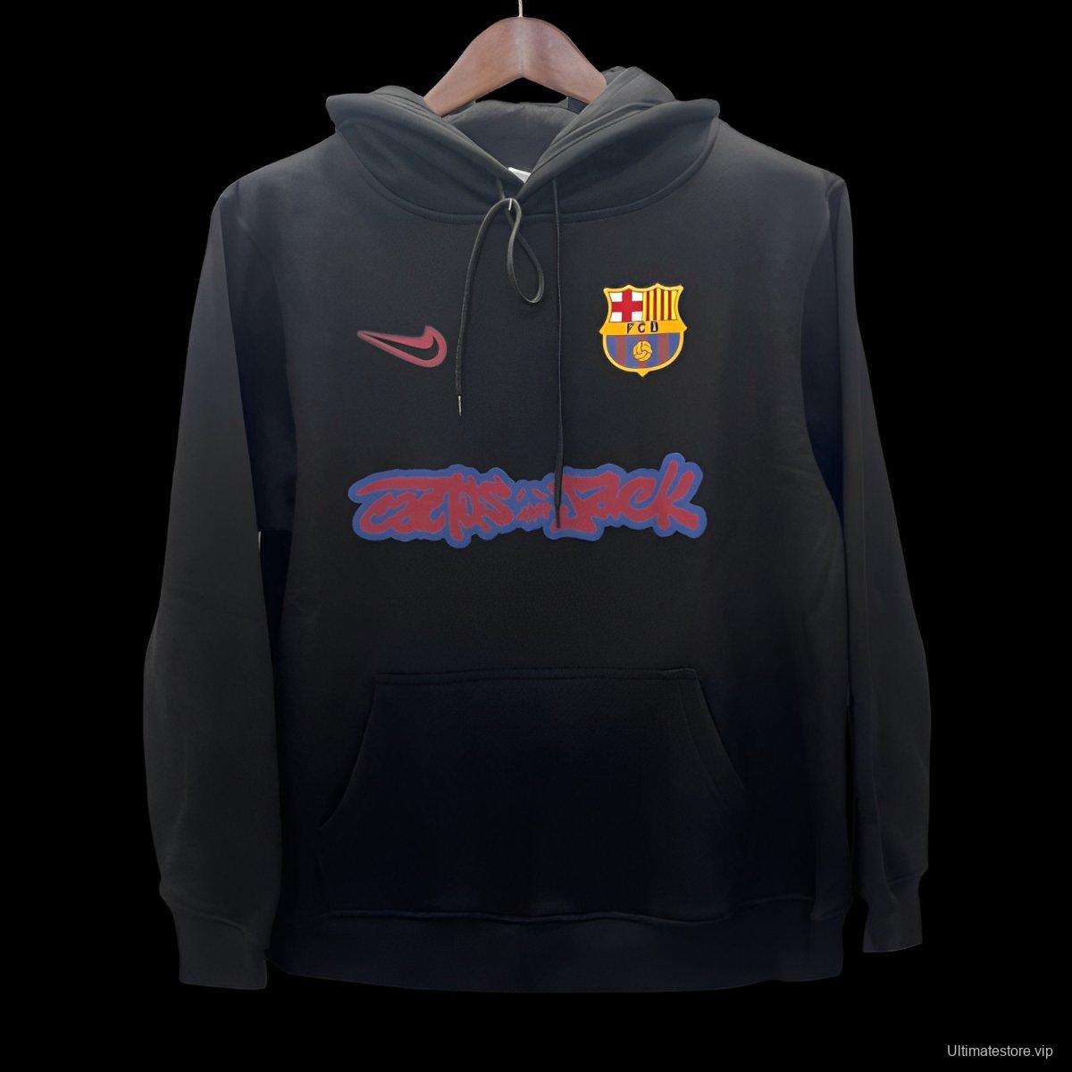 25/26 Barcelona Travis Scott Black Hoodie