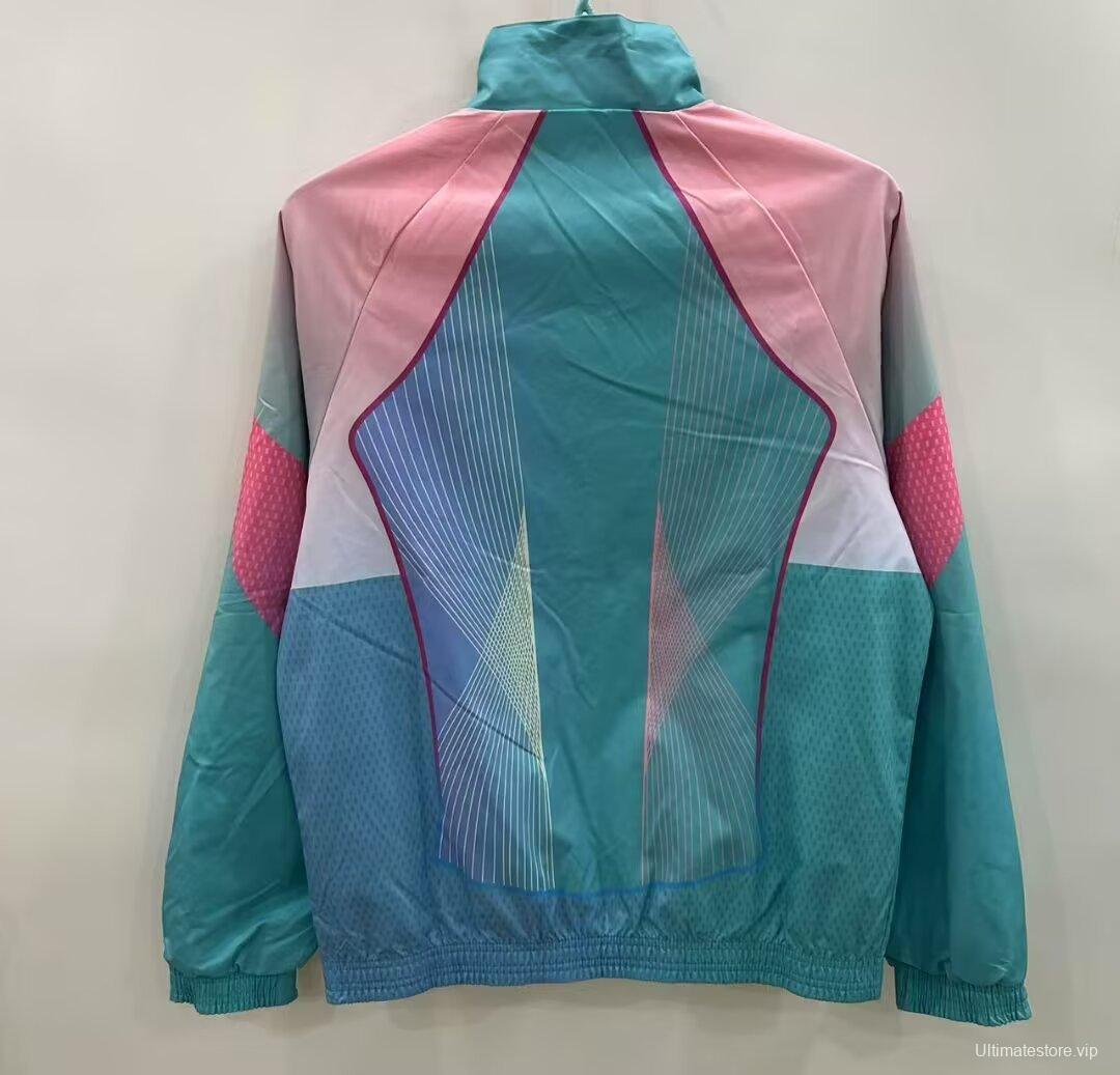 25/26 Barcelona Pink/Blue Reversible Windbreaker
