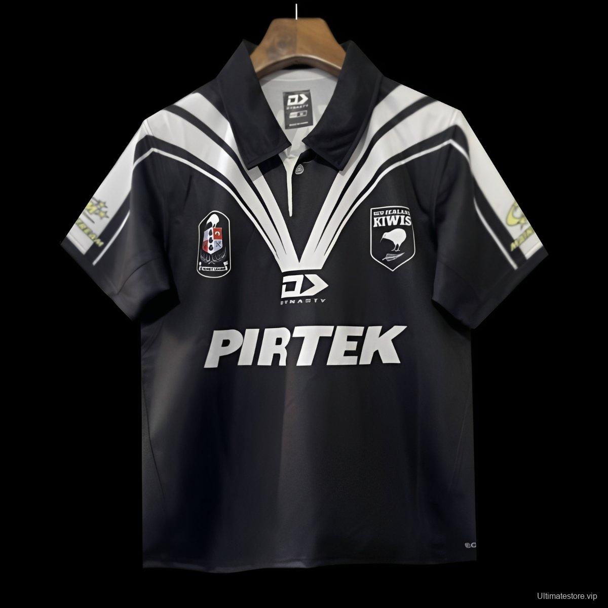 2024 New Zealand Kiwis Black with White V-Chevron Jersey