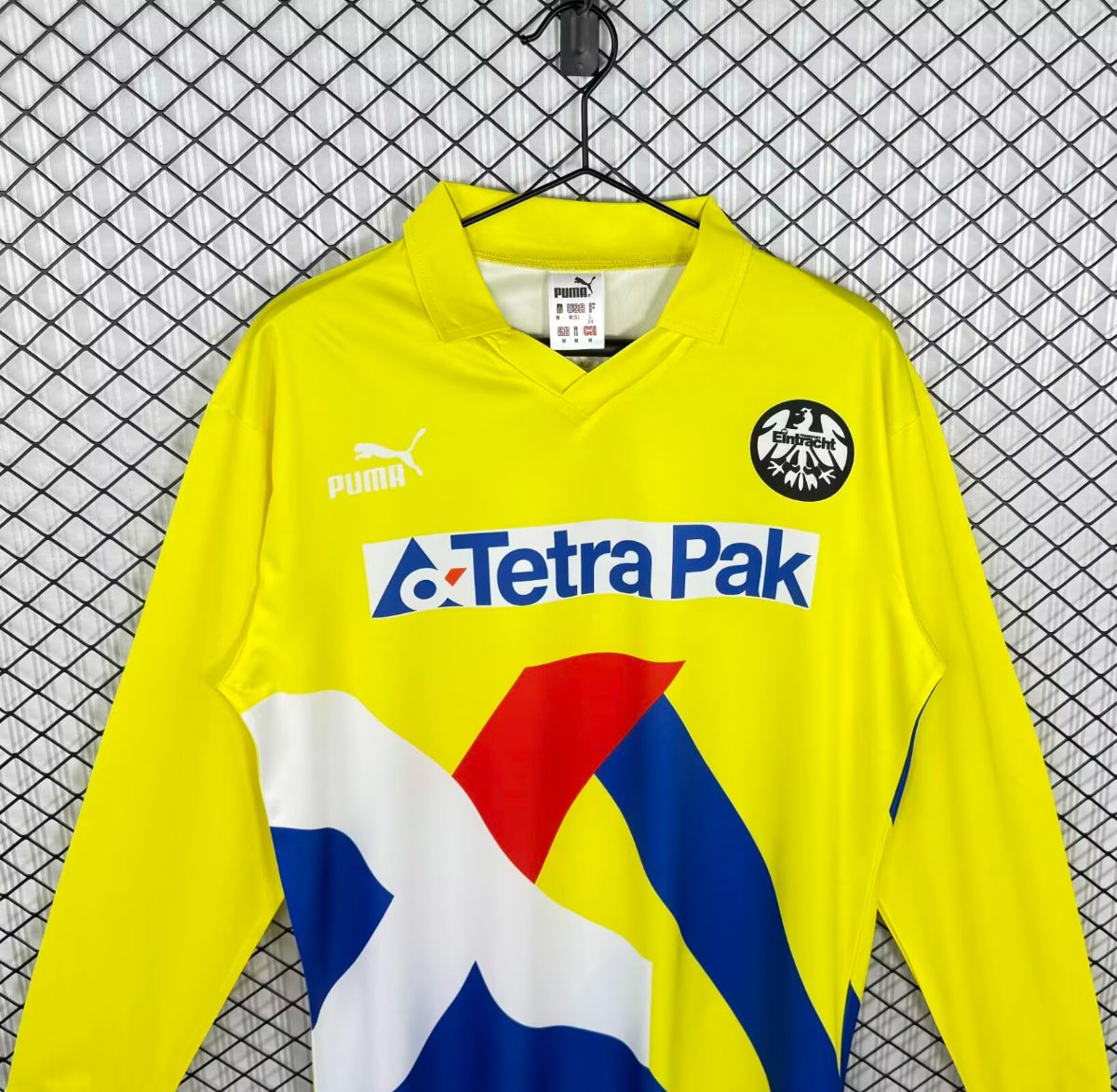 Retro 93/96 Frankfurt Away Yellow Long Sleeve Jersey