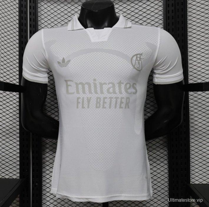 Player Version 26/27 Real Madrid All-White Tonal 125th Anniversary Jersey