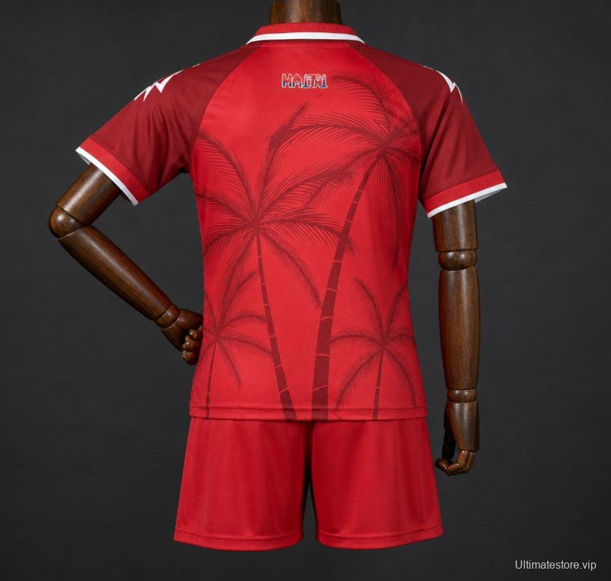 2026 Kids Haiti World Cup Third Red Jersey