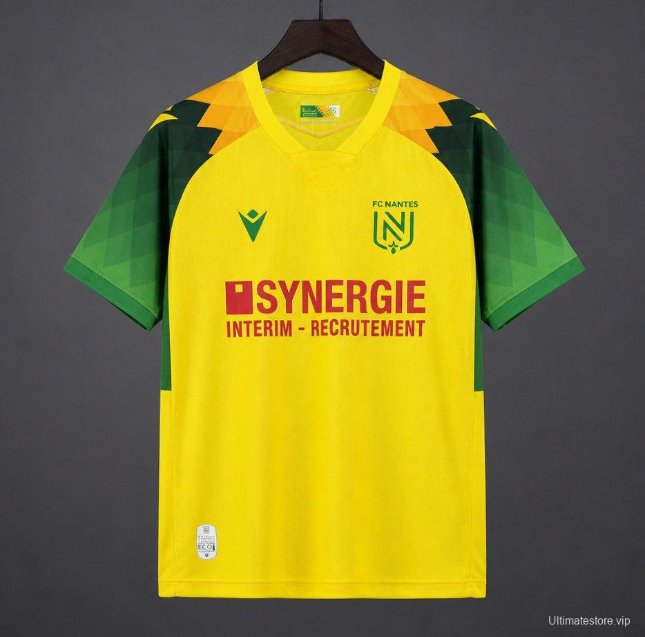 26/27 FC Nantes Home Yellow Green Jersey