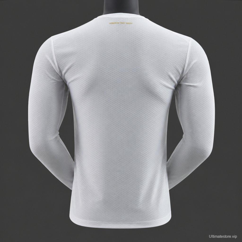 Player Version 26/27 Olympique Marseille Home White Long Sleeve Jersey