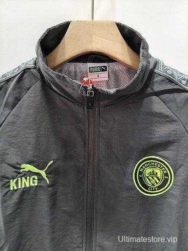 26/27 Manchester City x KING Dark Grey Windbreaker Jacket