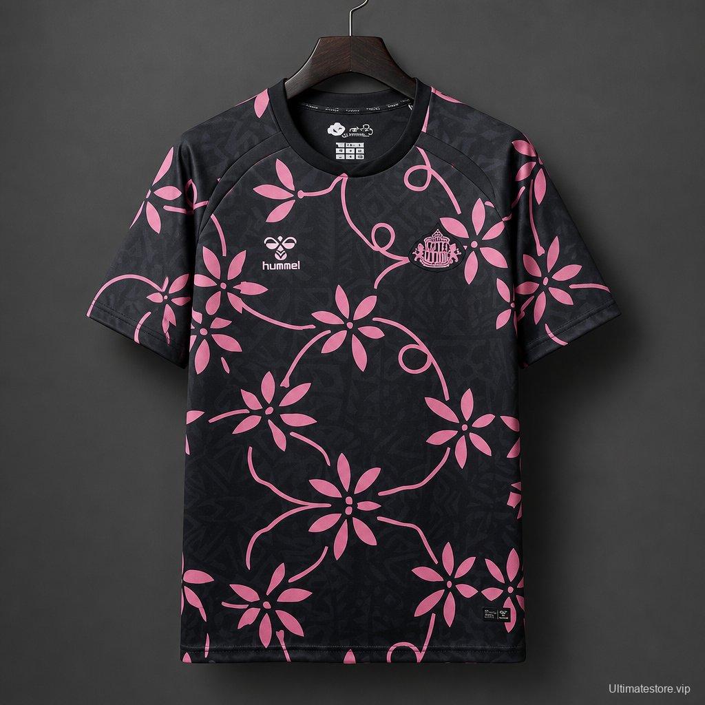 26/27 Sunderland AFC Away Black with Pink training Jersry