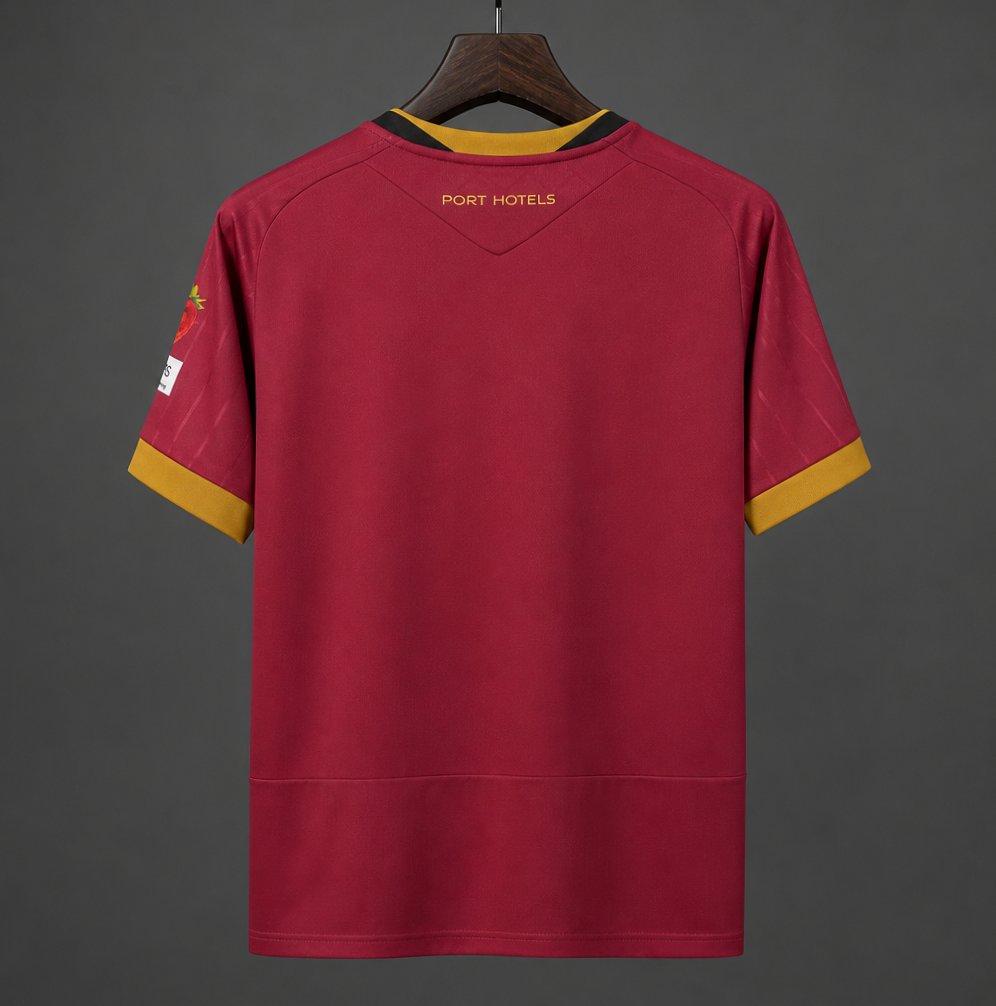 26/27 Bolton Wanderers Away Maroon‑Gold Jersey