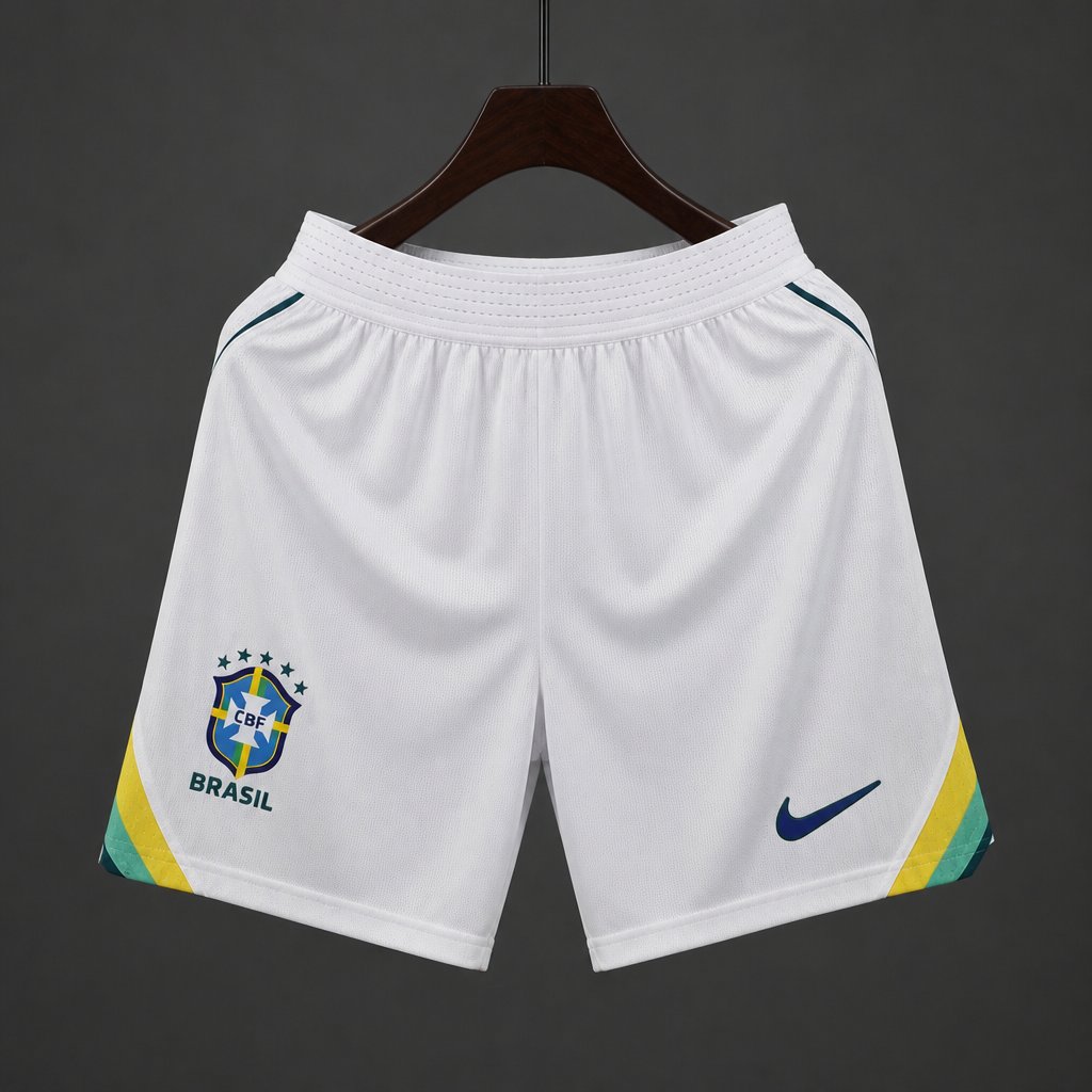 Player Version 26/27 Brazil Home White Shorts