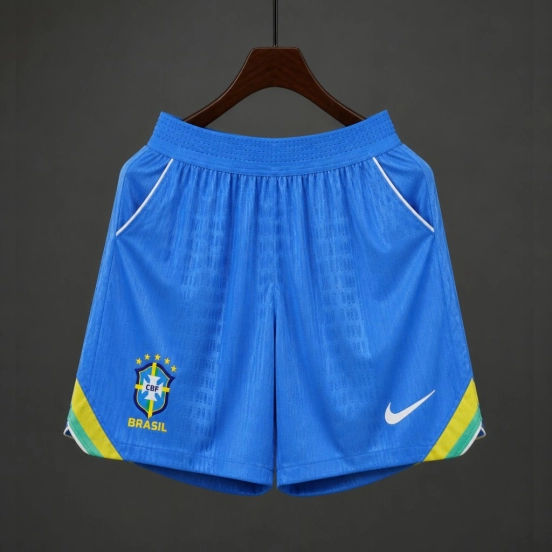 Player Version 26/27 Brazil  Royal Blue Jacquard Stripe Away Shorts