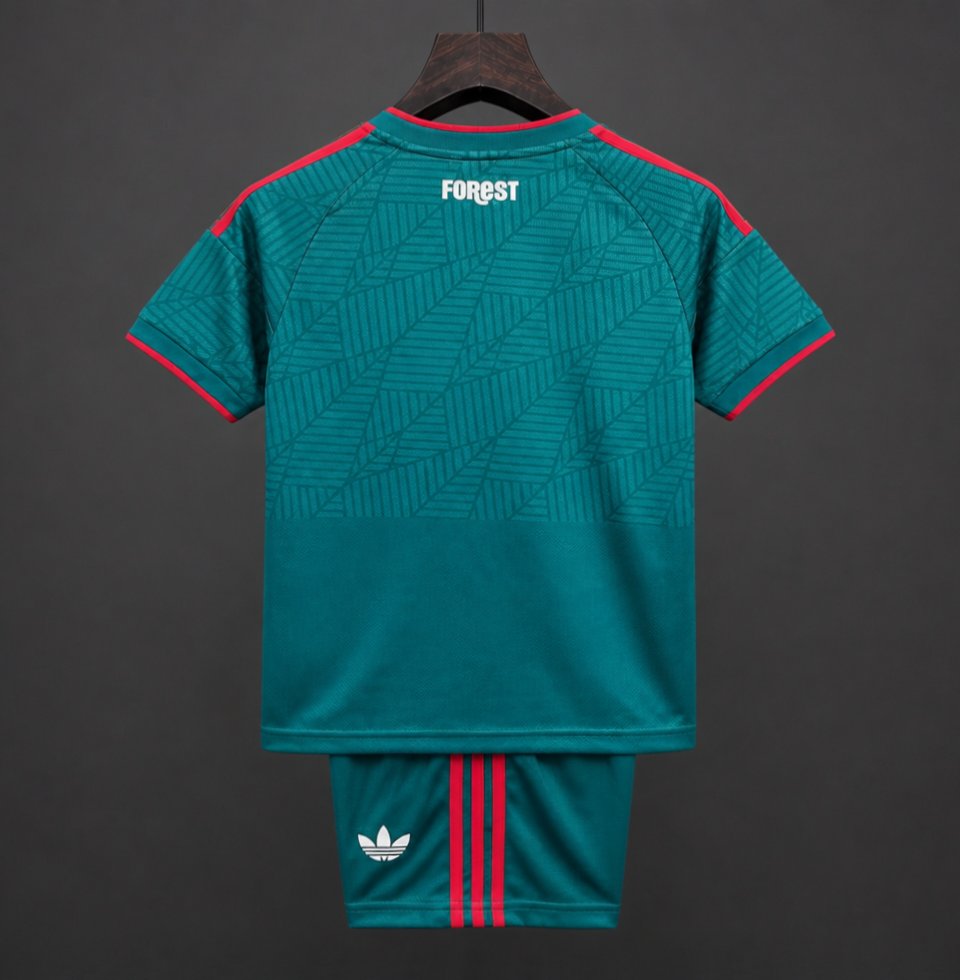 26/27 Kids Nottingham Forest Away  Teal Kits Jersey