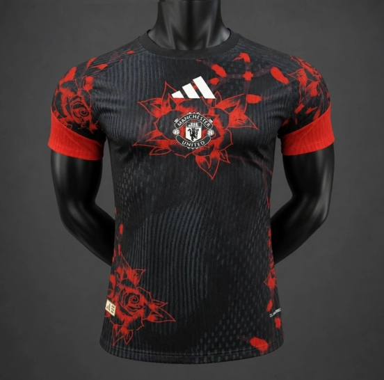 Player Version 26/27 Manchester United Pre-Match Black Bold/Rose Jersey