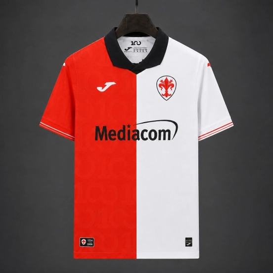 26/27 Fiorentina Centenary 100 Years Anniversary Red/White Jersey