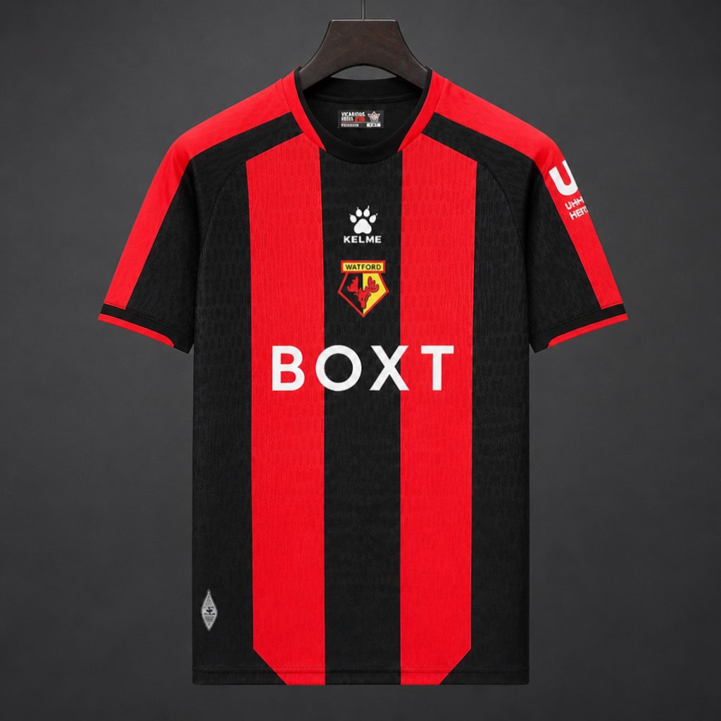 26/27 Watford Away Red Black Jersey