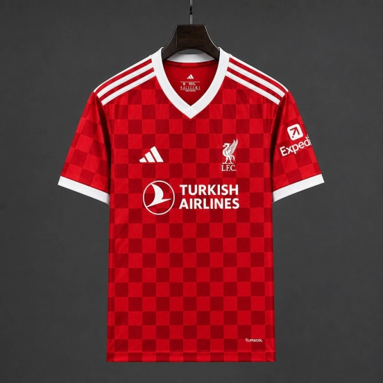 27/28 Liverpool Home Red Checkerboard Jersey