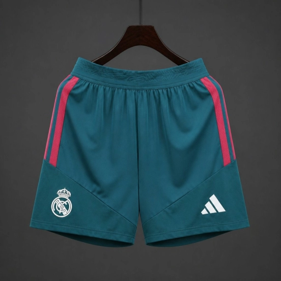 Player Version 26/27 Real Madrid Green Shorts with Pockets