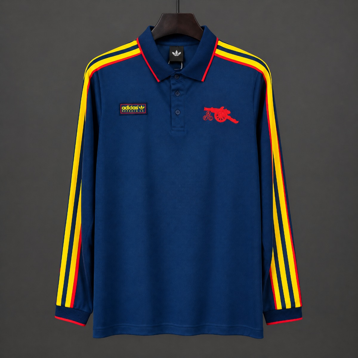 26/27 Arsenal SPZL FC Long Sleeve Navy Blue Polo Shirt